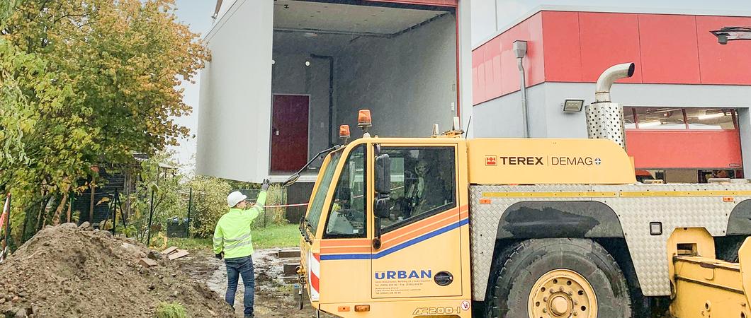 Die fliegende Garage für die Warnitzer Feuerwehr