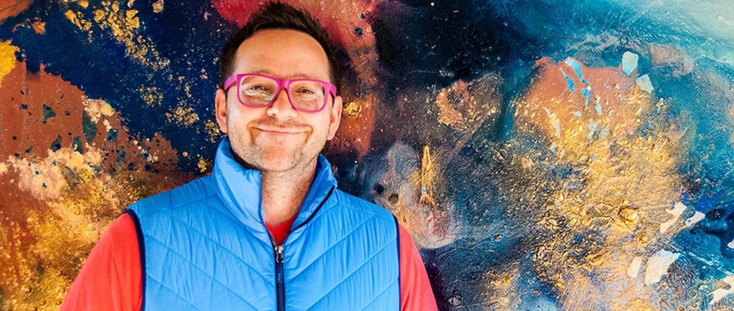 Wer Michael Frahms Arbeiten kennt, wird ein Werk in schrillen Pop-Art-Farben erwarten. „Symbolisch wird es wohl zuerst ein karger Baum sein, da bin ich aber noch in der Findungsphase.