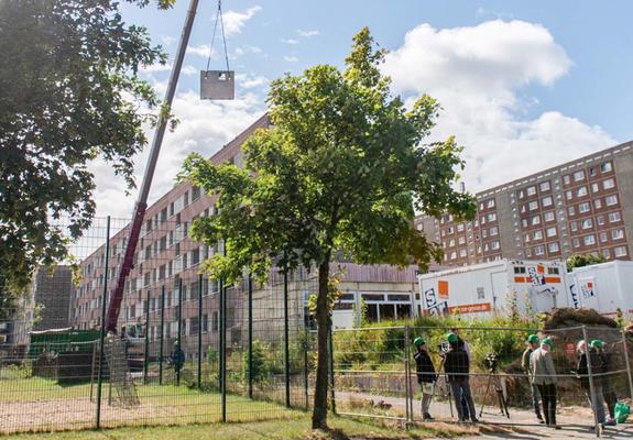Der Rückbau in der Pankower Straße ist abgeschlossen