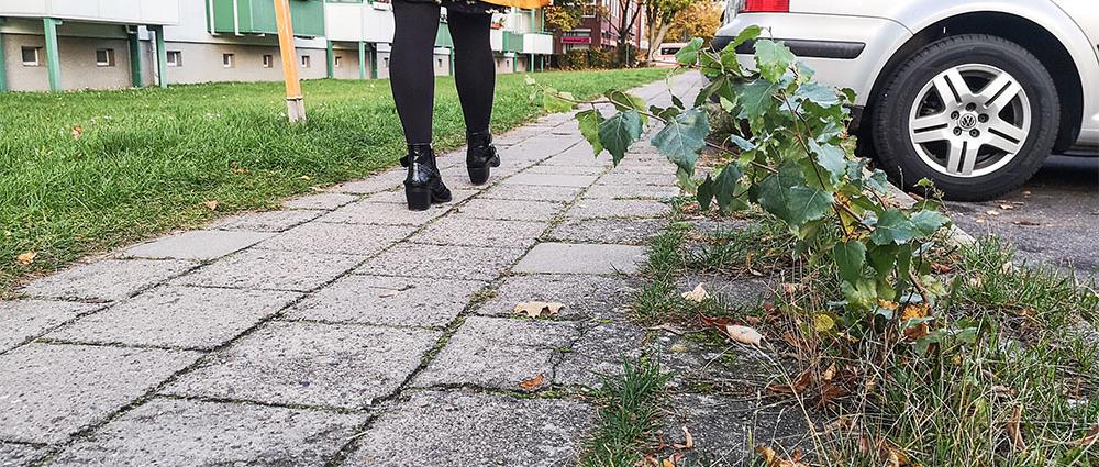 Kaputte, schiefe oder fehlende Gehwegplatten und hochwachsendes Unkraut am Wegrand – die Lankower sind mit dem Zustand ihrer Bürgersteige unzufrieden