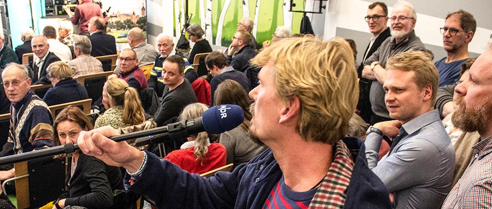 Viele Bürger – nicht nur aus dem Mueßer Holz – nutzten die Gelegenheit, ihre Probleme offen anzusprechen