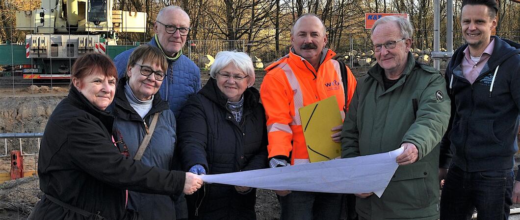 Seit November 2023 baut die die Wasserversorgungs- und Abwasserentsorgungsgesellschaft Schwerin (WAG) am Neumühler Weg im Ortsteil Lankow eine Regenwasserbehandlungsanlage.