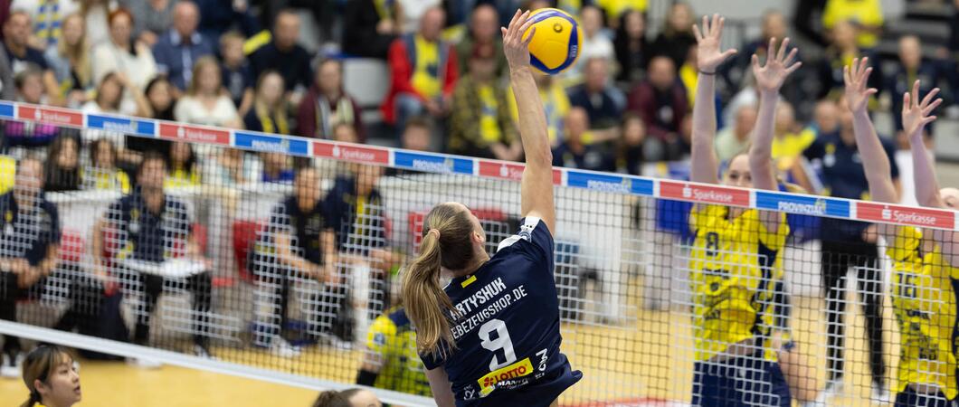 m Halbfinale um die diesjährige Meisterschaft stand Anna Artyshuk ihrem neuen Verein zuletzt gegenüber, ab der kommenden Saison trägt die Ukrainerin dann das gelb-blaue Trikot des amtierenden Meisters aus Schwerin