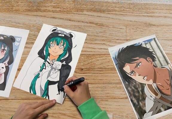 Der Manga Workshop ist beliebt bei Kindern und Jugendlichen, Foto: LHS/Stadtbibliothek