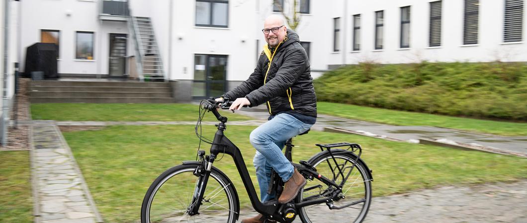 Redakteur Steffen Holz nutzt das E-Bike bei seinen Touren beinahe täglich