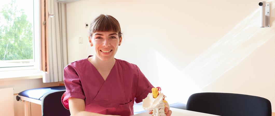 Cyuna-Marie Reisdorf ist eine der ersten Studierenden, die sich erfolgreich für ein Stipendium beworben haben, Foto: Helios