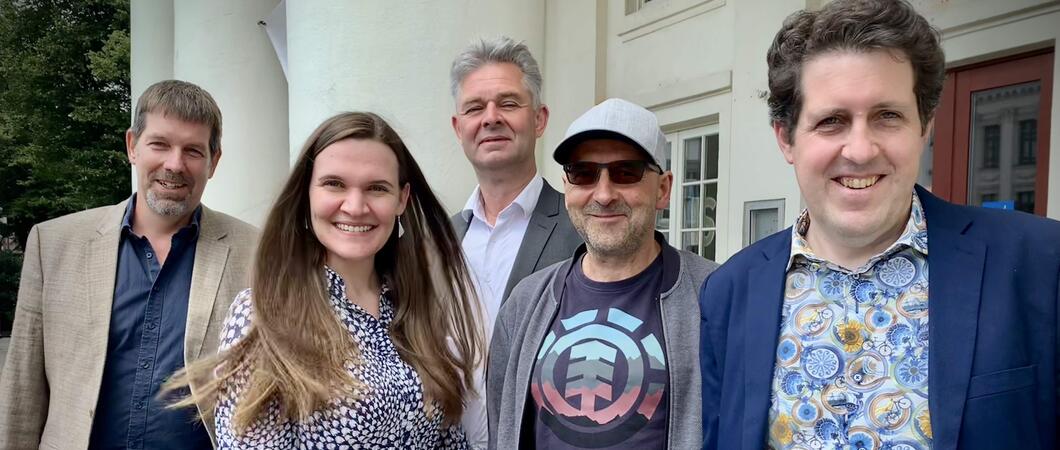 Foto v.l.n.r.: Volker Kufahl, Gesine Ferchland, Holger Tepe, Sven Weser, Jürgen Tobisch, Foto: FILMLAND MV