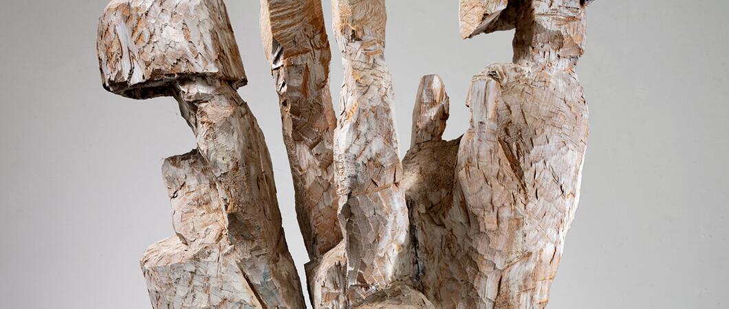 Klaus Hack zeigt seine Holzskulpturen, Holzschnitte und Zeichnungen im Kunst-Wasser-Werk bis zum 28. Oktober, Foto: Florian Selig