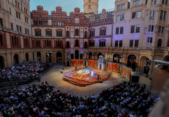 Der Schlossinnenhof ist wieder ein Aufführungsort bei den Schlossfestspielen 2023, Foto: Silke Winkler