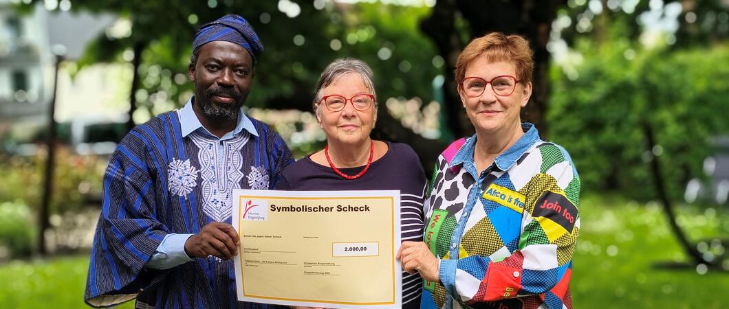 Bürgerstiftung unterstützt die Arbeit des Vereins Couleur Afrik