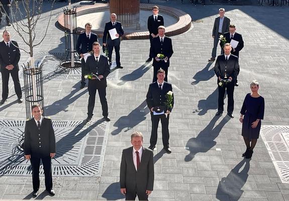 „Ich freue mich sehr, dass wir in unserem Team der Berufsfeuerwehr die dringend benötigte Verstärkung begrüßen können