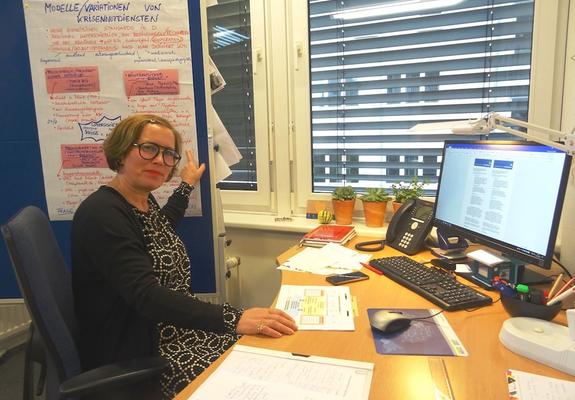 Cornelia Gomollok baut für die Landeshauptstadt einen Krisennotdienst für Menschen in seelischen Problemlagen auf
