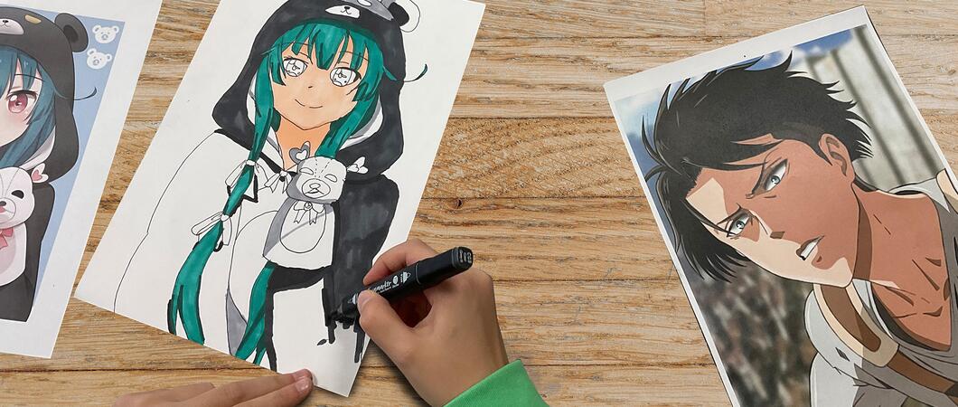 Der Manga Workshop ist beliebt bei Kindern und Jugendlichen, Foto: LHS/Stadtbibliothek