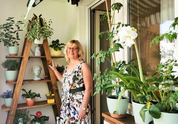 Catrin Materna lebt seit mehr als 20 Jahren in der WGS-Wohnung, Foto: maxpress