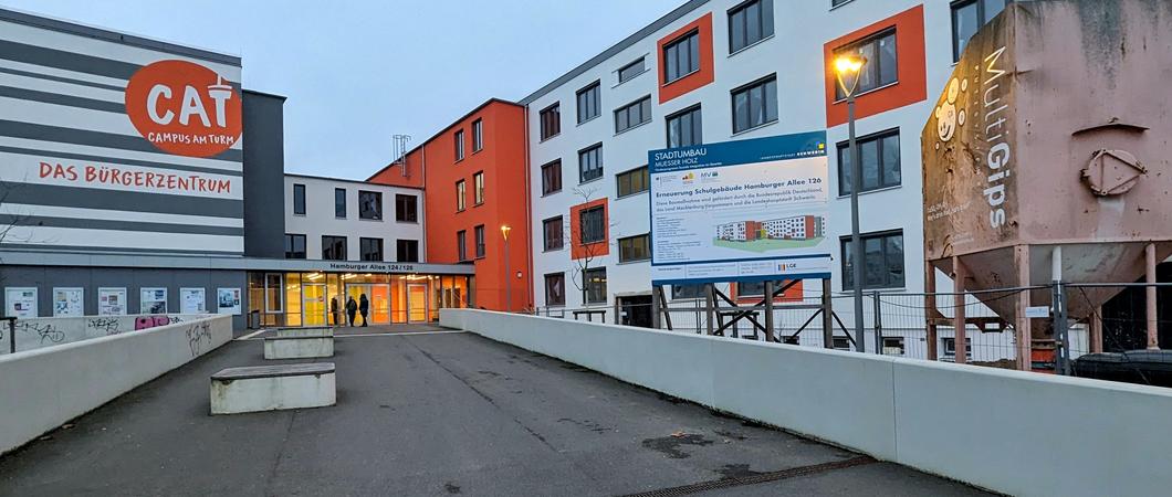 Die Fertigstellung des Schulzentrums in der Hamburger Allee/Campus am Turm verzögert sich, Foto: LHS/Ulrike Auge