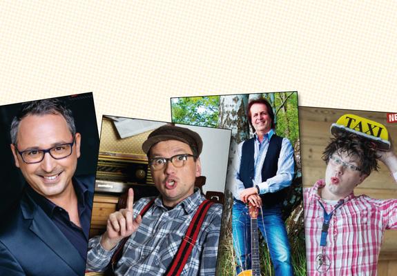 Bei den Comedy-Events des Altstadtbrauhauses geben sich Spaßmacher wie Danny Buller, Bauer Korl, Willi Freibier oder Taxi Heidi (v.l.) die Ehre
