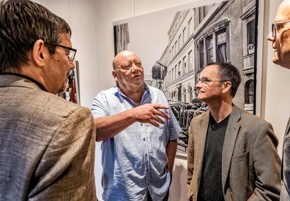 V.l.: Volker Kufahl, Michael Kröger (Protagonist), Oliver Hübner und Axel Seitz | Foto: Manfred Scharnberg