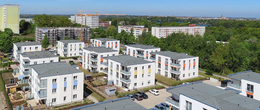 Verändert hat sich das Stadtbild oberhalb des Dreescher Marktes, ein neues Wohnquartier in ruhiger Lage ist entstanden