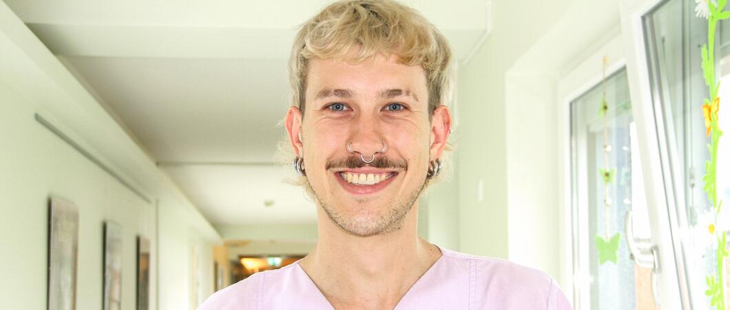 Kevin Weber freut sich für andere Menschen da zu sein, Foto: Netzwerk für Menschen