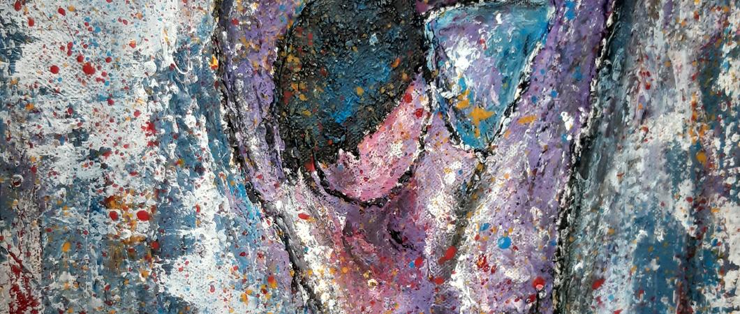Leuchtendes Aquarell trifft Acryl