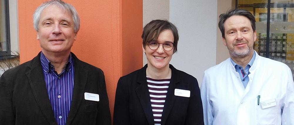 Das Team der PIA mit Dr. Jörg Flachsmeyer, Manuela Groppler und Chefarzt Prof. Andreas Broocks (v.l.)