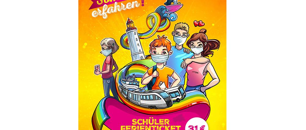 Stadt, Land oder doch lieber direkt an den Strand fahren? Mit dem Schülerferienticket sind sechs Wochen lang plötzlich alle Ziele ganz nah.