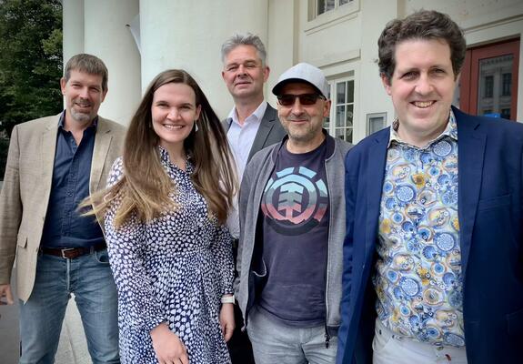 Foto v.l.n.r.: Volker Kufahl, Gesine Ferchland, Holger Tepe, Sven Weser, Jürgen Tobisch, Foto: FILMLAND MV