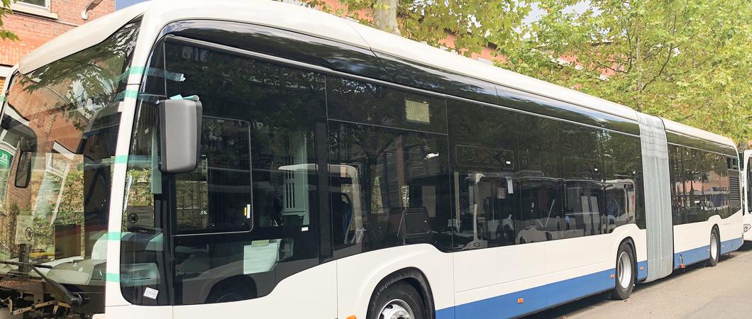 Vier „eCitaro“-Gelenkbusse entstehen gerade bei EvoBus in Mannheim